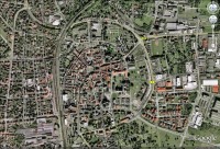 Luftbild mit Standort Hexenturm