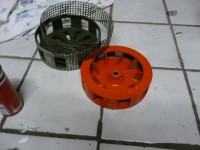 Rotor, Stator, Schutzgitter
