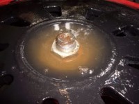 But I dropped so much penetrating oil that a little lake was made