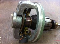 Kolektor Läuferwicklung Kohlen