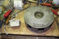 Klemmkastendeckel mit Loch, grob vorgereinigter Rotor