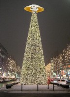Über allem strahlte hell die Weihnachts-E57!