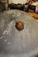 Buckel am Halter aussen