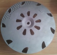 Rotor gestrahlt