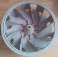 Rotor gestrahlt