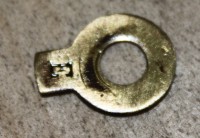 nettes Detail, Unterlegeblech der Erdungsschraube