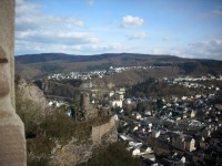 Burg Bosselstein. Standort für die Aufnahme vom Probealarm vom 03.04.2010