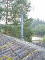 Sirenenmast vor Demontage