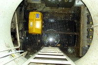 Blick von oben in den Maschinenbunker