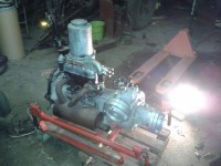 Kühlwasserleitungen demontiert