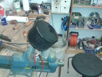 Luftfilter fertig gelackt