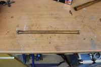 Rohr gefüllt und verschlossen