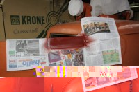 Vordere Tür abkleben und Sprühen